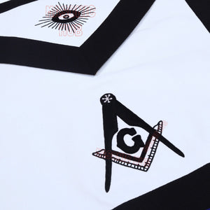 Handcrafted Lambskin Masonic Master Mason Funeral Apron For Freemasonry Masonic Hub
