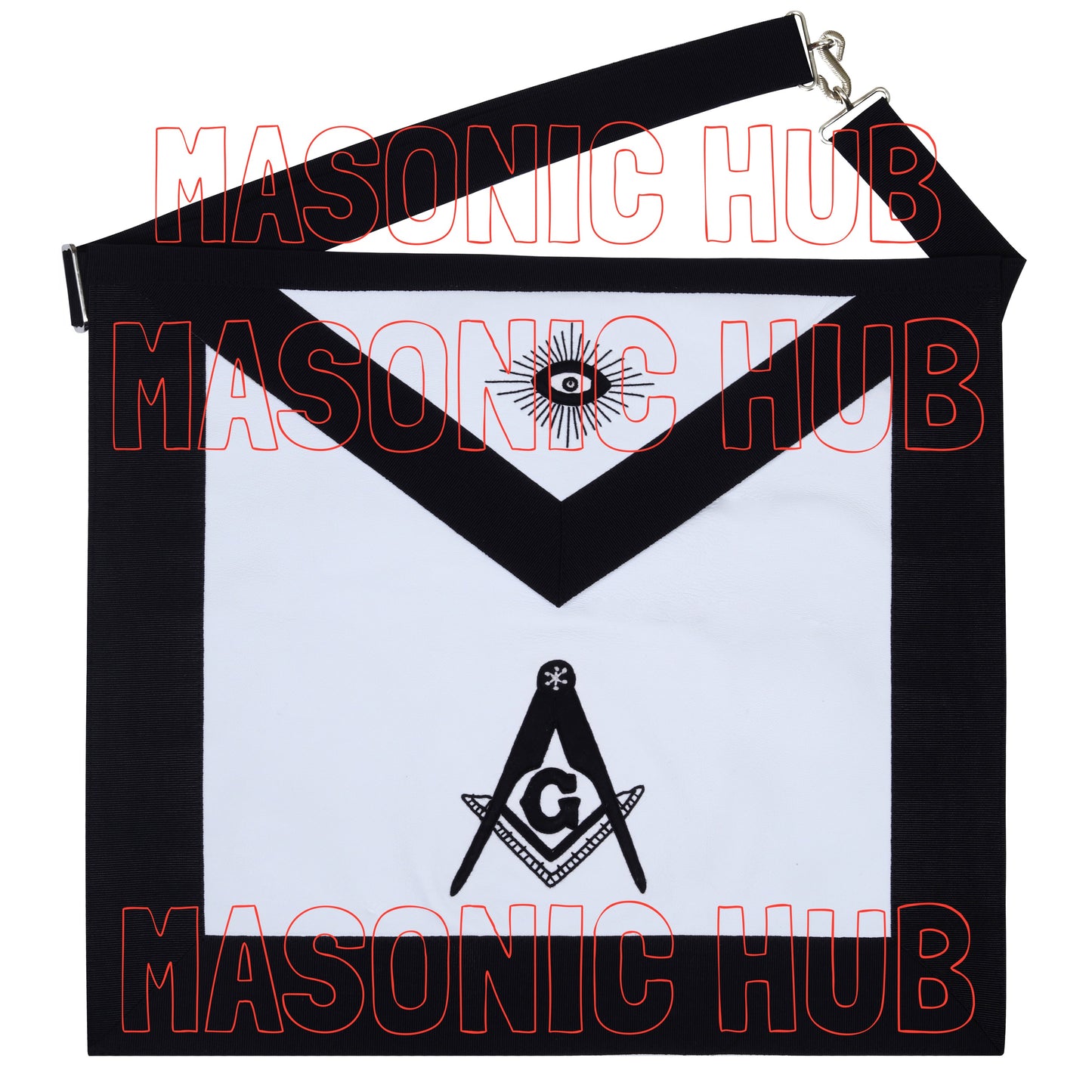 Handcrafted Lambskin Masonic Master Mason Funeral Apron For Freemasonry