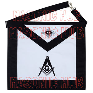 Handcrafted Lambskin Masonic Master Mason Funeral Apron For Freemasonry Masonic Hub