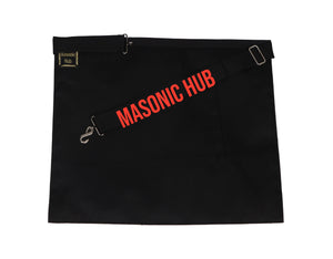 Handcrafted Lambskin Masonic Master Mason Funeral Apron For Freemasonry Masonic Hub