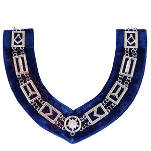Masonic Blue Lodge Master Mason 100% Lambskin Apron & Working Tools Chain Collar – Includes Free Bullion Badge Masonic Hub