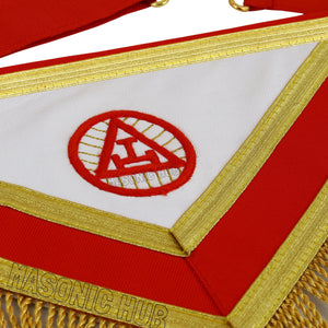 Handcrafted 100% Lambskin Royal Arch Past High Priest PHP Apron for Freemasonry Masonic Hub