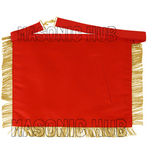 Handcrafted 100% Lambskin Royal Arch Past High Priest PHP Apron for Freemasonry Masonic Hub
