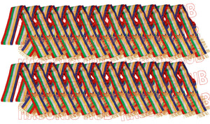 Masonic Order of the Eastern Star (OES) Five-Color Sash with Red Lining & Gold Fringe Masonic Hub