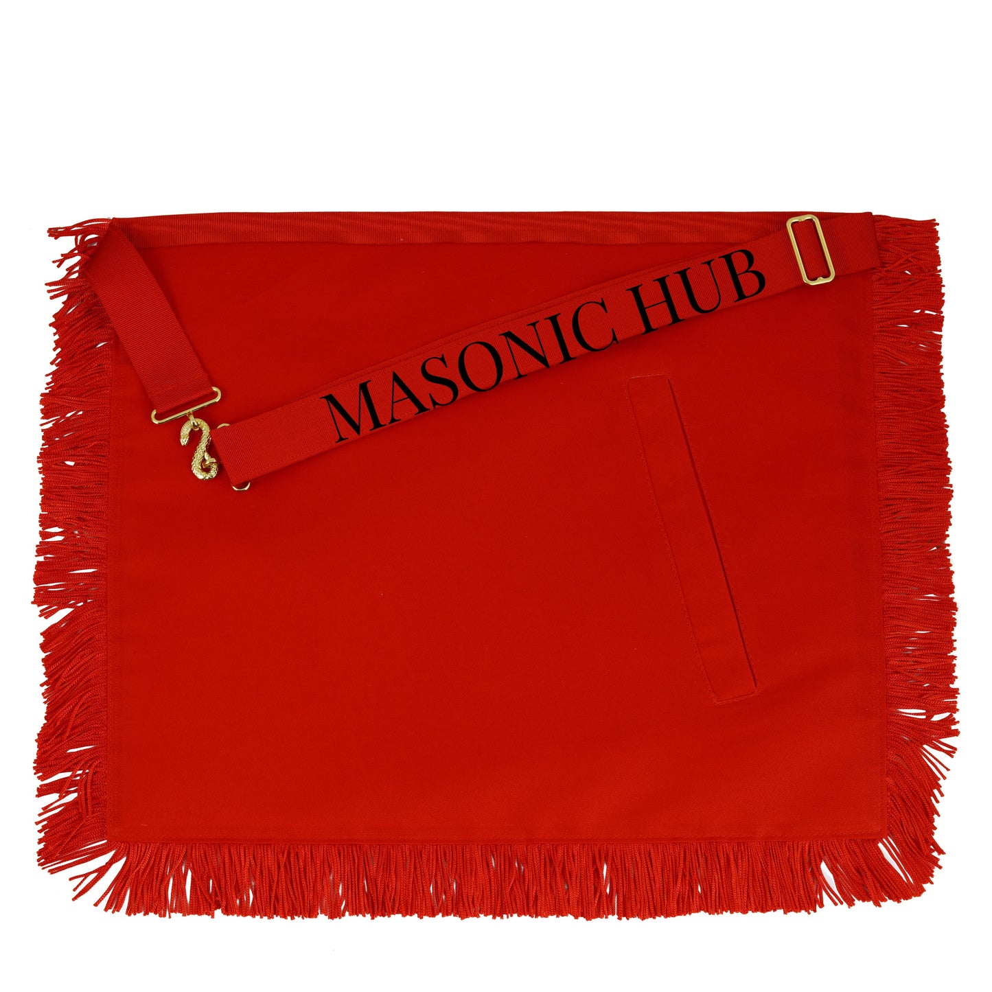 Masonic Royal Arch Member Apron – 100% Lambskin with Fringe (Hand Embroidered)