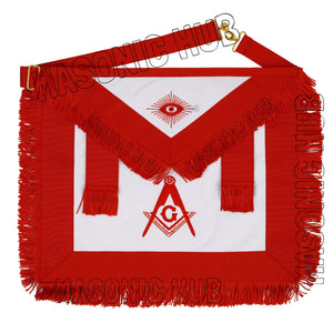 Masonic AASR Scottish Rite Master Mason Apron – 100% Lambskin, Hand-Embroidered Masonic Hub