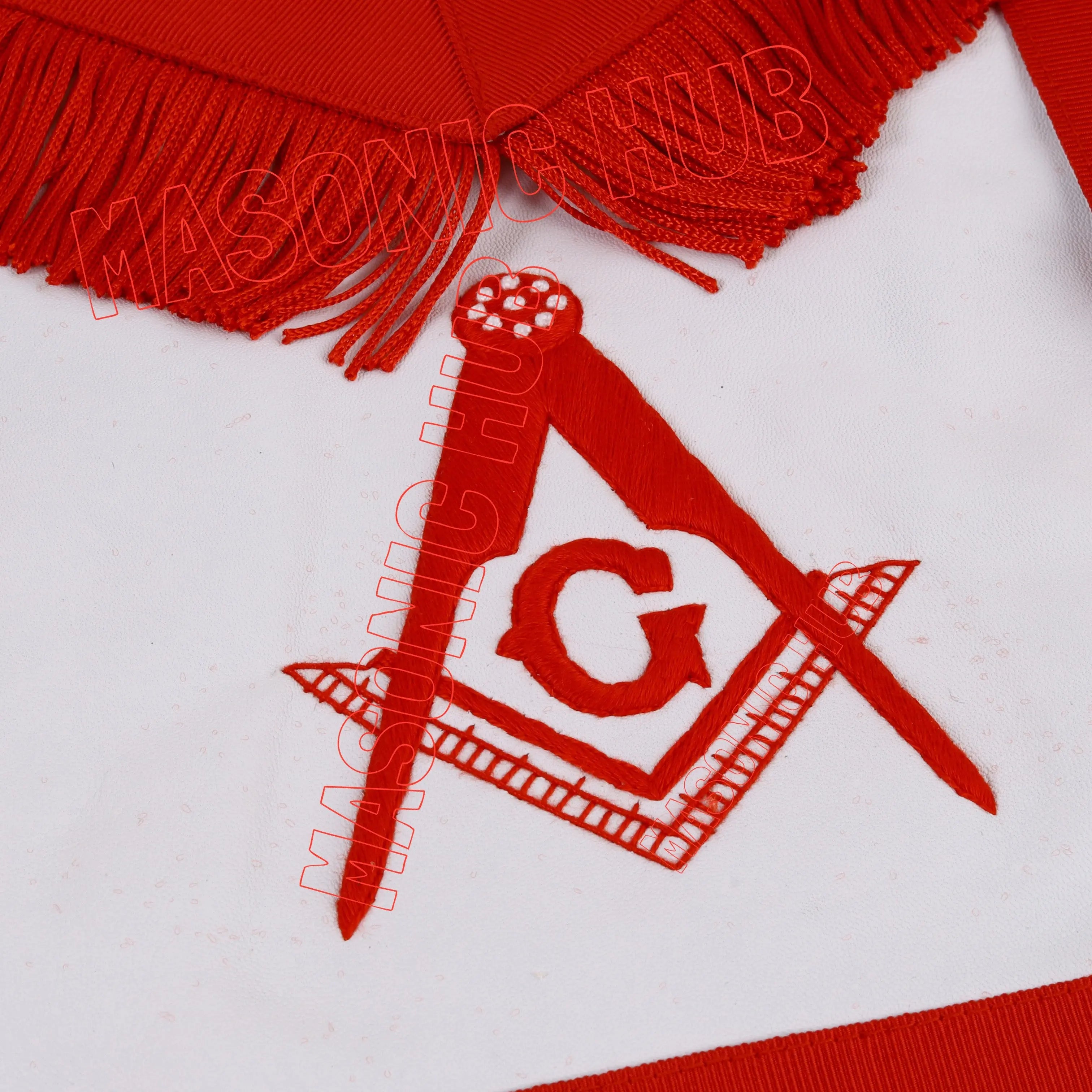 Masonic AASR Scottish Rite Master Mason Apron – 100% Lambskin, Hand-Embroidered Masonic Hub