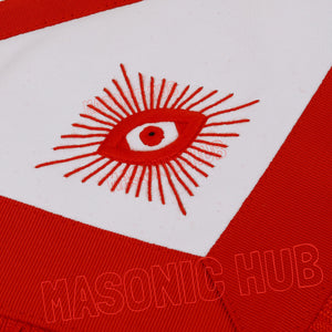 Masonic AASR Scottish Rite Master Mason Apron – 100% Lambskin, Hand-Embroidered Masonic Hub