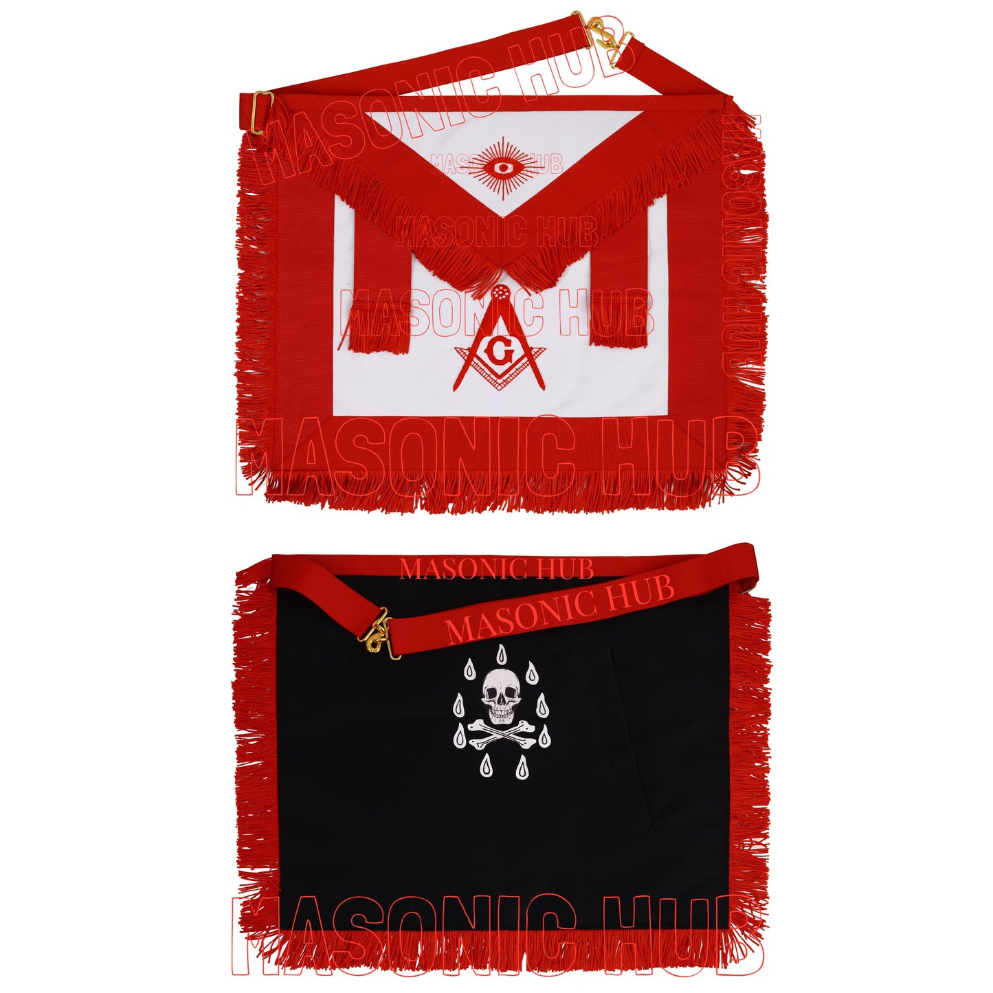 Masonic AASR Scottish Rite Master Mason Apron – 100% Lambskin, Hand-Embroidered