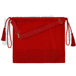 Handcrafted Masonic Royal Arch Apron – Machine Embroidered Members Regalia Masonic Hub