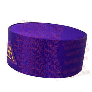 Masonic Royal & Select Master Cap Crown - Purple Color Freemason Regalia Hat Masonic Hub