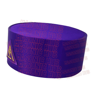 Masonic Royal & Select Master Cap Crown - Purple Color Freemason Regalia Hat Masonic Hub