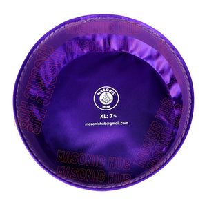 Masonic Royal & Select Master Cap Crown - Purple Color Freemason Regalia Hat Masonic Hub