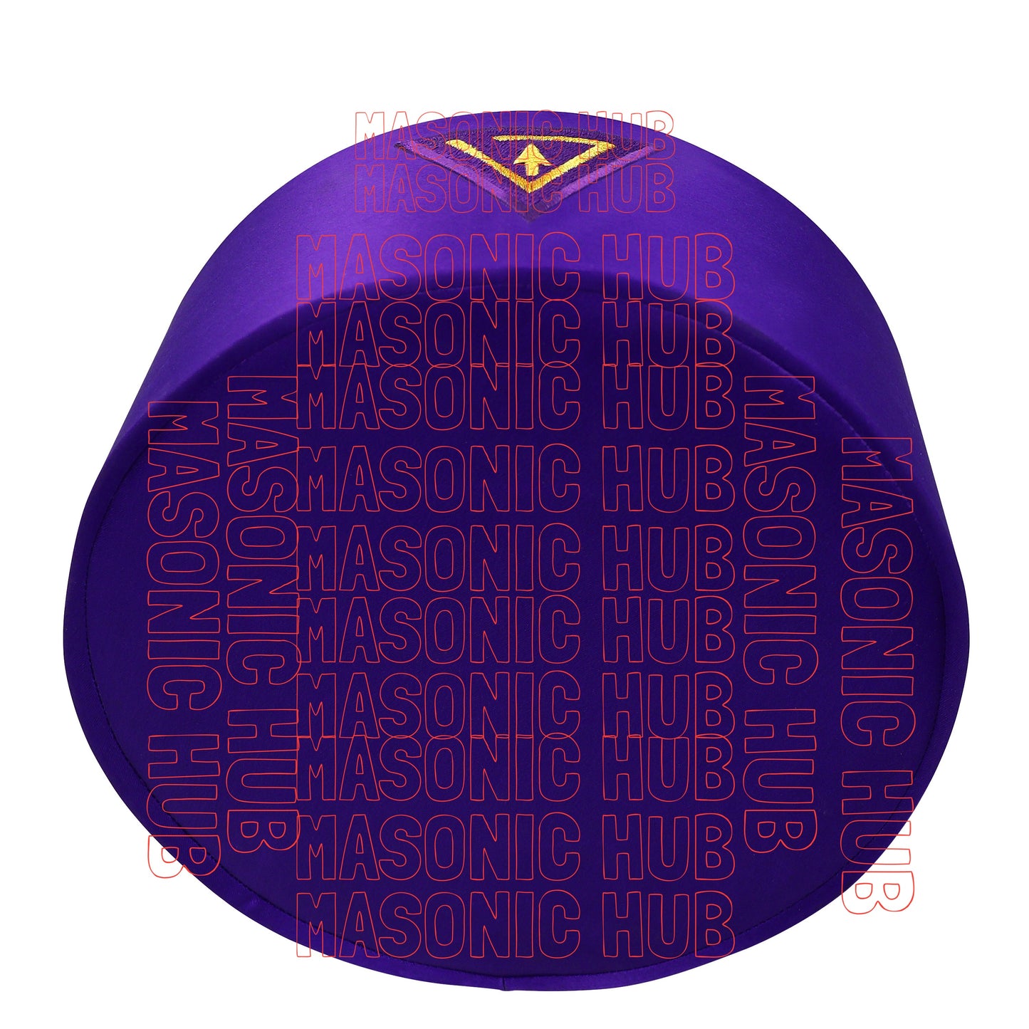 Masonic Royal & Select Master Cap Crown - Purple Color Freemason Regalia Hat