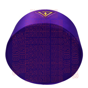 Masonic Royal & Select Master Cap Crown - Purple Color Freemason Regalia Hat Masonic Hub