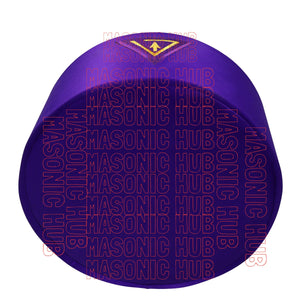 Masonic Royal & Select Master Cap Crown - Purple Color Freemason Regalia Hat Masonic Hub