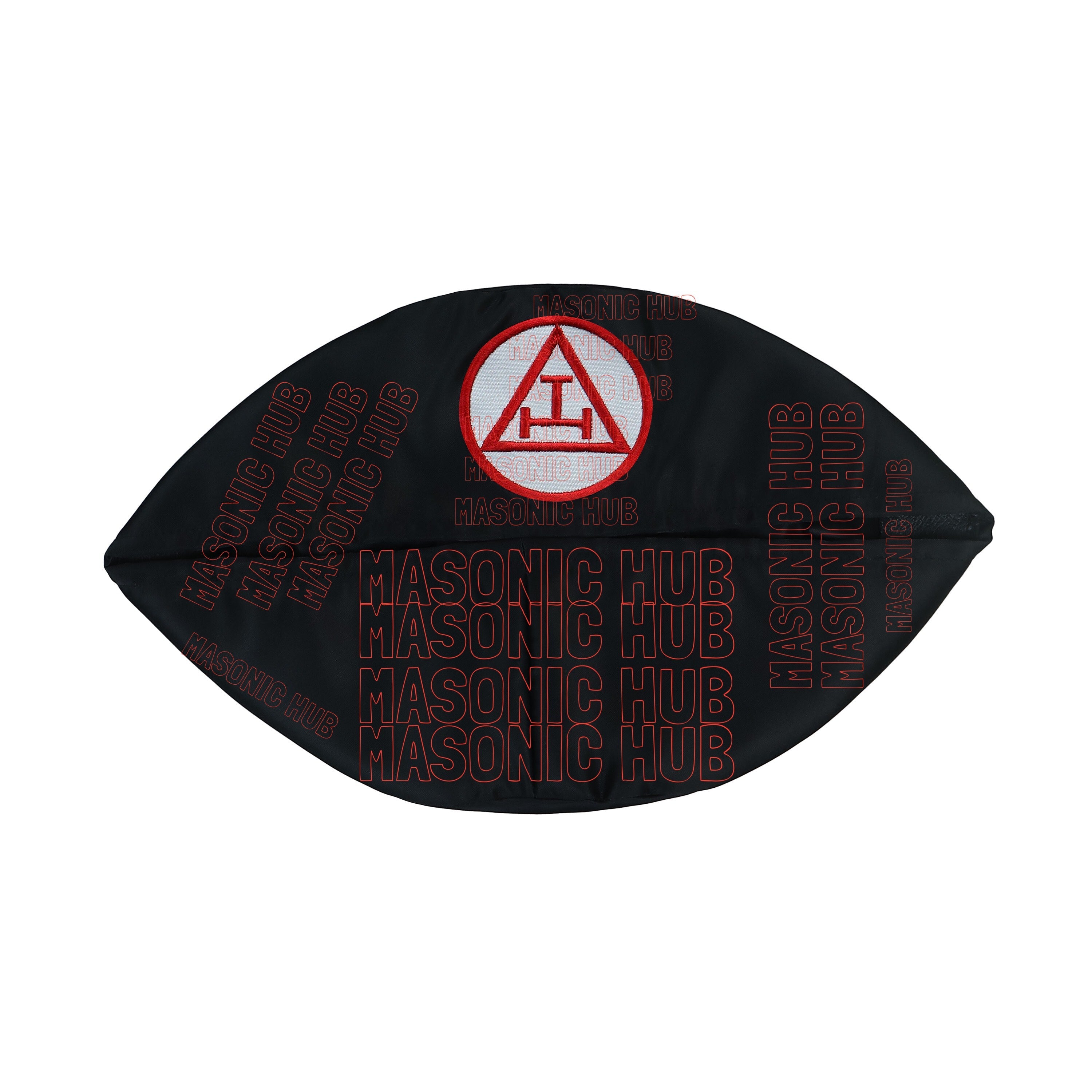 Royal Arch Masons Black Soft Cap with Royal Arch Emblem - Freemason Regalia Hat Masonic Hub