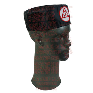 Royal Arch Masons Black Soft Cap with Royal Arch Emblem - Freemason Regalia Hat Masonic Hub