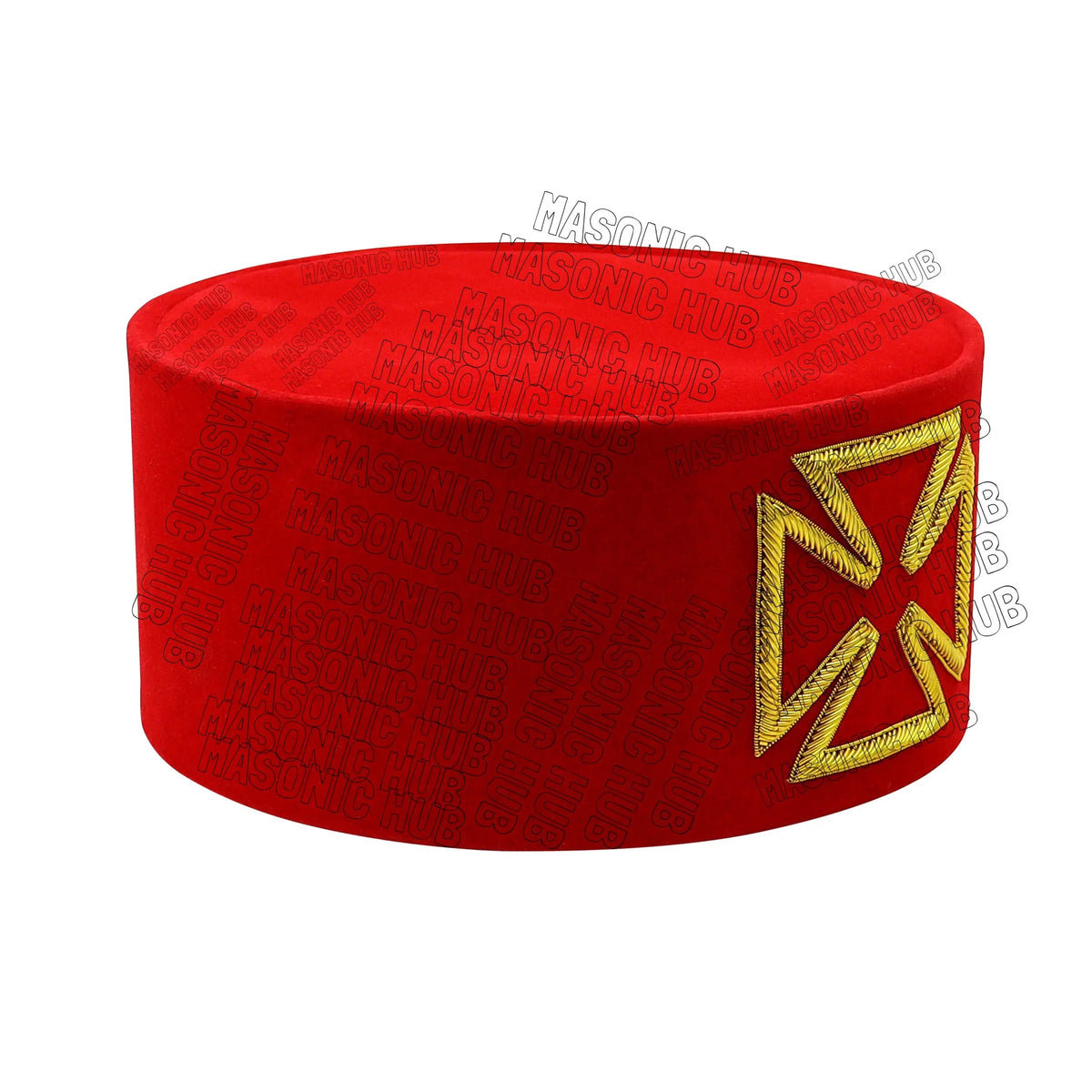 Masonic Knight Templar Purple Grand Prior Cap – Precision Craftsmanship Masonic Hub