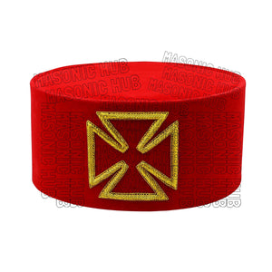 Masonic Knight Templar Purple Grand Prior Cap – Precision Craftsmanship Masonic Hub