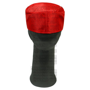 Royal Arch Masons Red Soft Cap with Royal Arch Emblem - Freemason Regalia Hat Masonic Hub