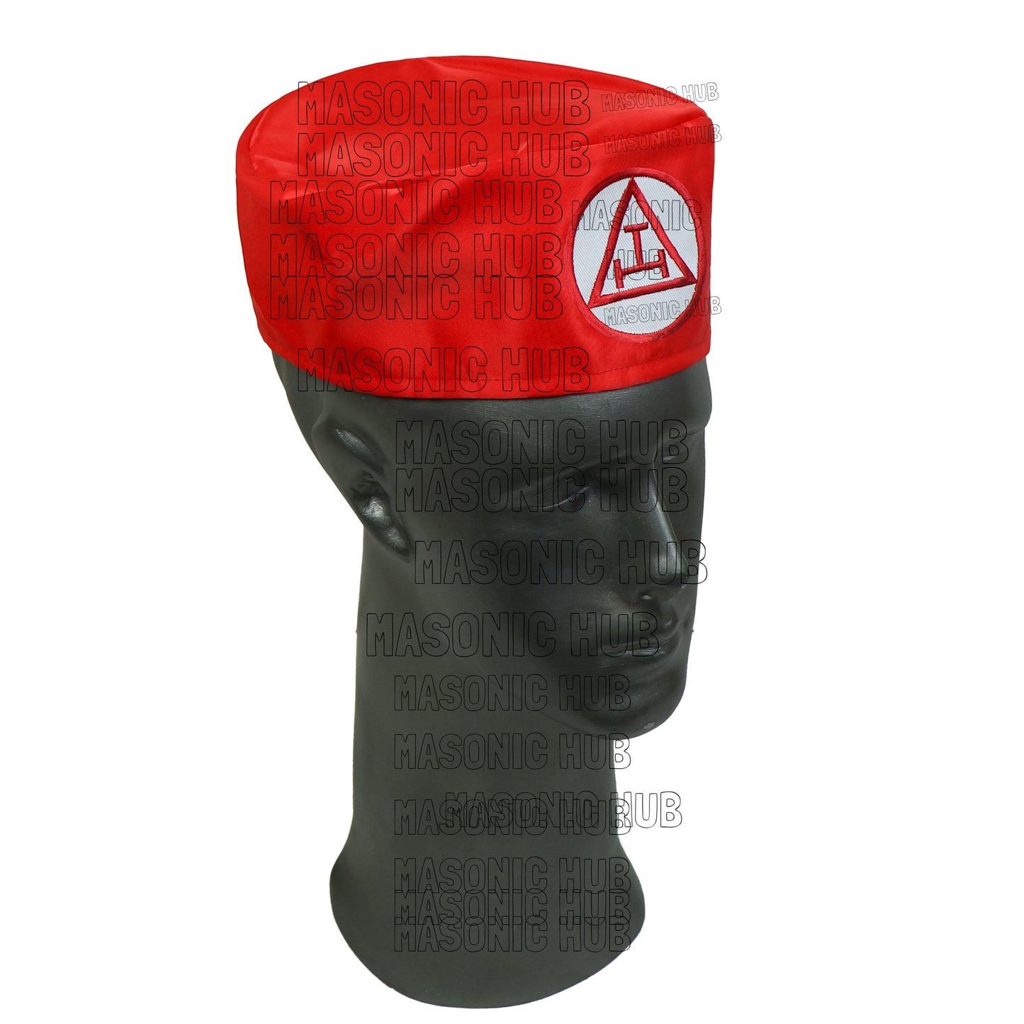 Royal Arch Masons Red Soft Cap with Royal Arch Emblem - Freemason Regalia Hat