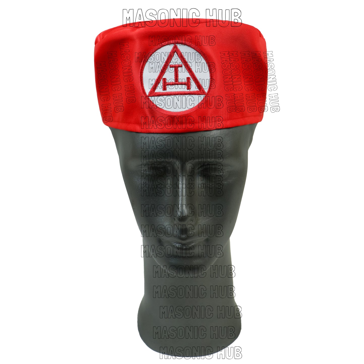 Royal Arch Masons Red Soft Cap with Royal Arch Emblem - Freemason Regalia Hat