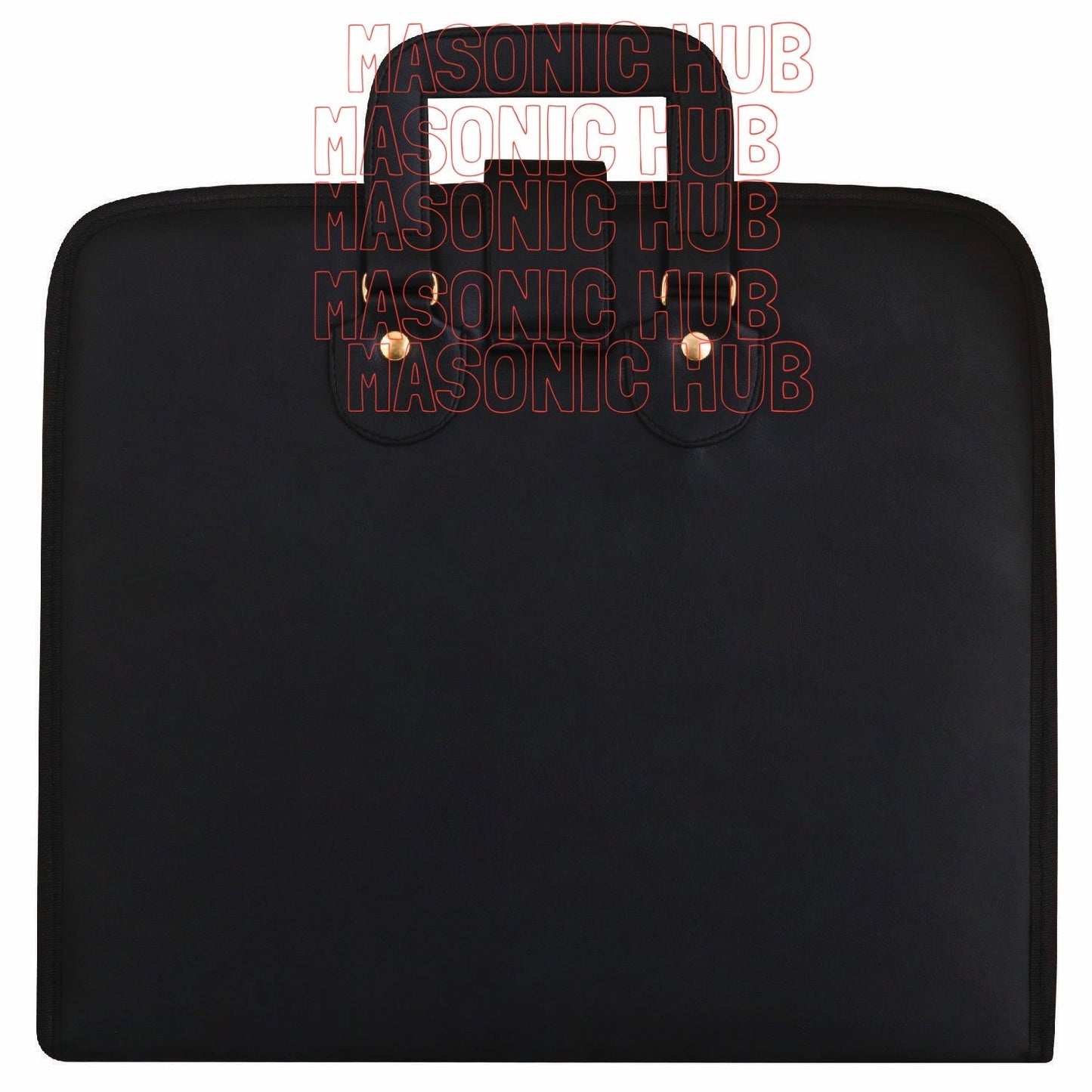 Custom Masonic Royal Arch Hand-Embroidered Apron Case with Handle - RED VELVET