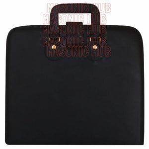 Custom Masonic Royal Arch Hand-Embroidered Apron Case with Handle - RED VELVET My Store