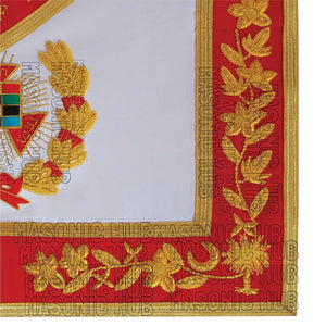 Luxury Handmade Lambskin Apron | Royal Arch Past High Priest (PHP) Grand Chapter My Store