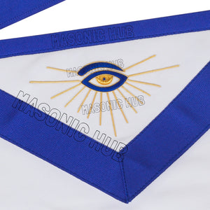 Handmade Lambskin Masonic Past Master Apron with Golden Bullion & Silk Threads Masonic Hub
