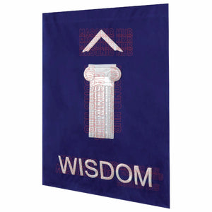 Handcrafted Velvet Masonic Blue Lodge Pedestal Covers with Pillars– Set of Three My Store