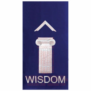 Handcrafted Velvet Masonic Blue Lodge Pedestal Covers with Pillars– Set of Three My Store
