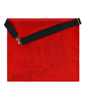 Handcrafted 100% Lambskin Masonic Royal Arch Apron – Hand-Embroidered with Silk Threads Masonic Hub