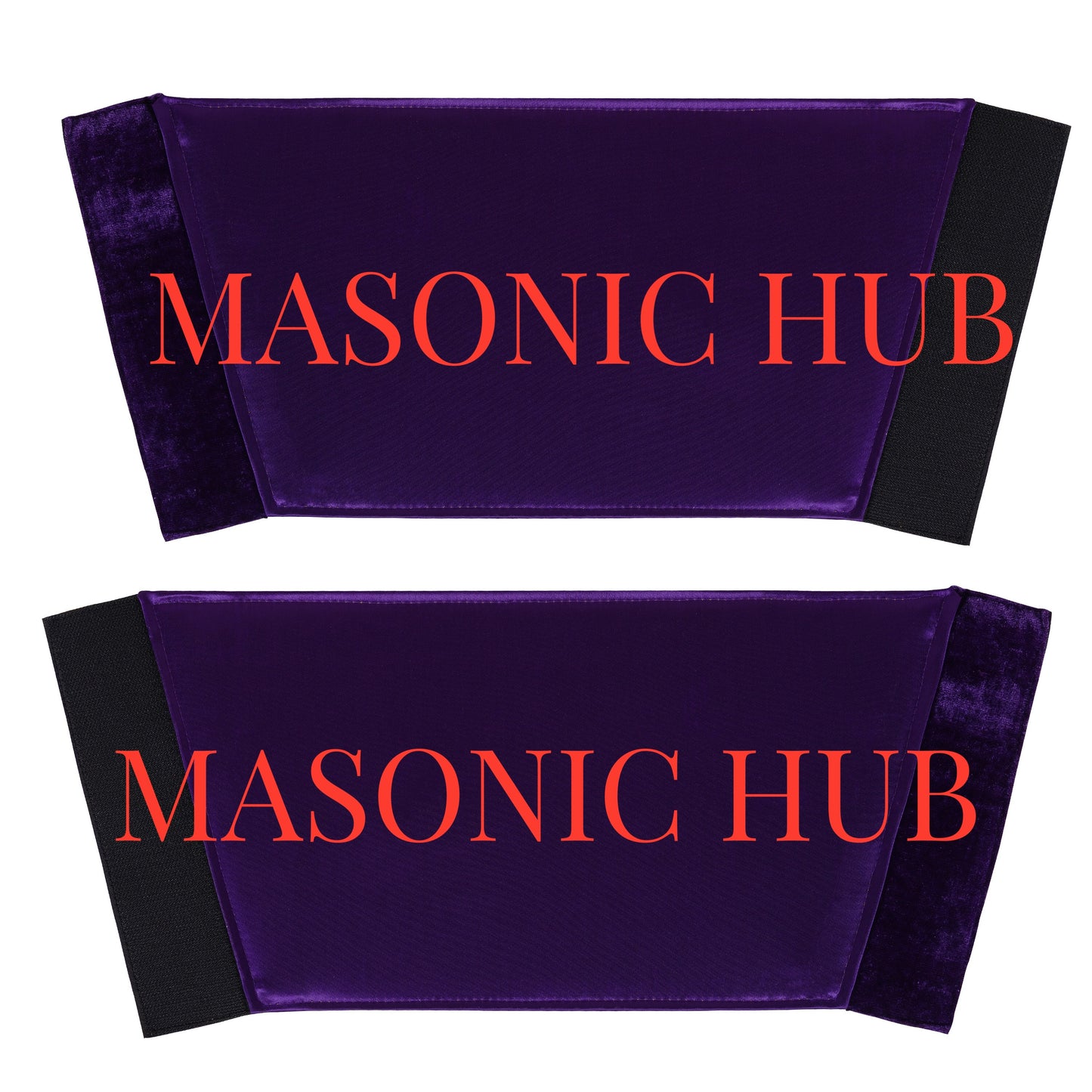 Handcrafted Masonic Grand Master Gauntlet Cuffs – Embroidered with Fringe