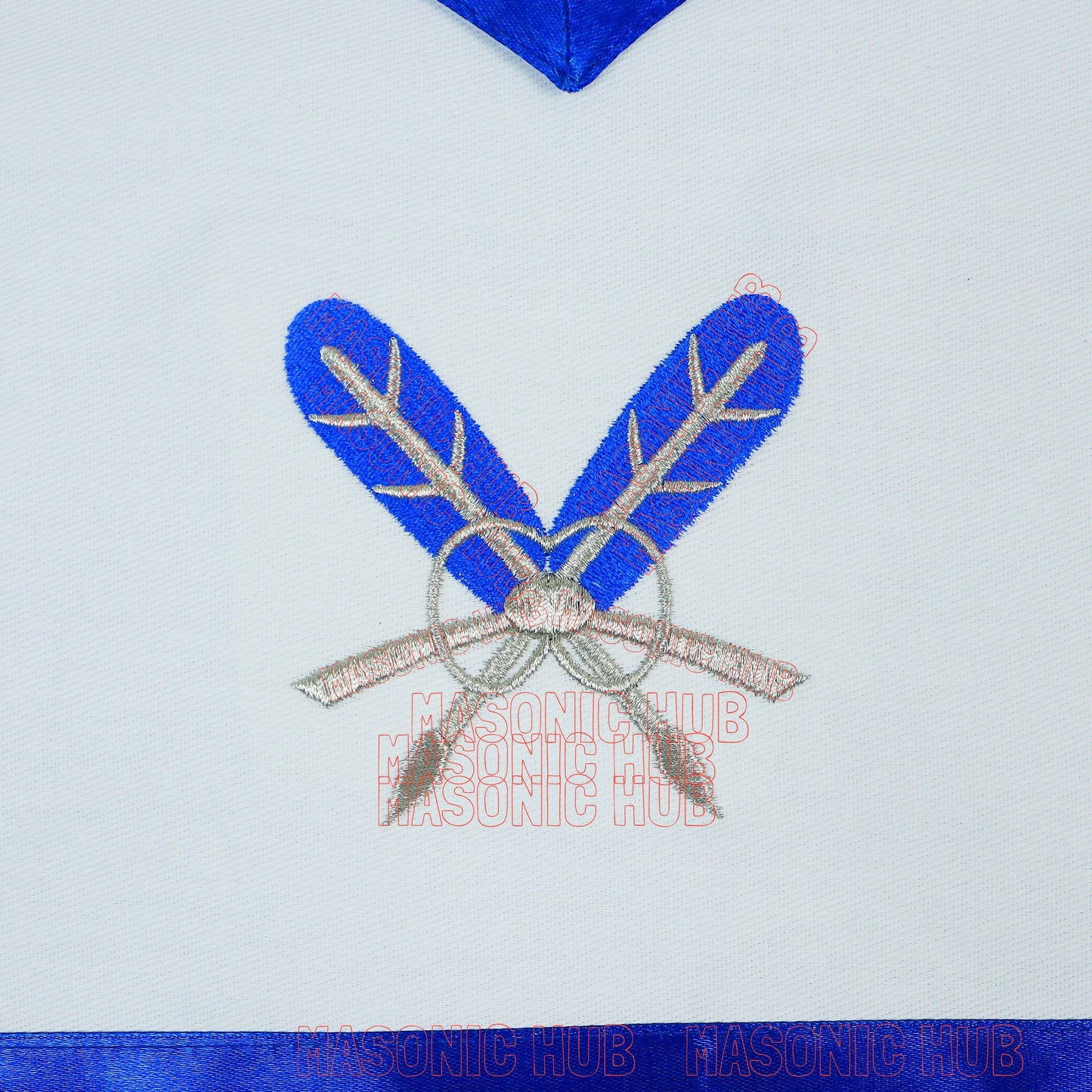 MASONIC Secretary Officer Cotton Apron - Freemason Blue Lodge Regalia
