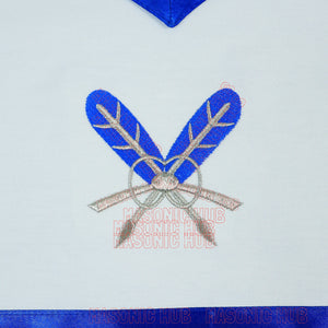MASONIC Secretary Officer Cotton Apron - Freemason Blue Lodge Regalia My Store