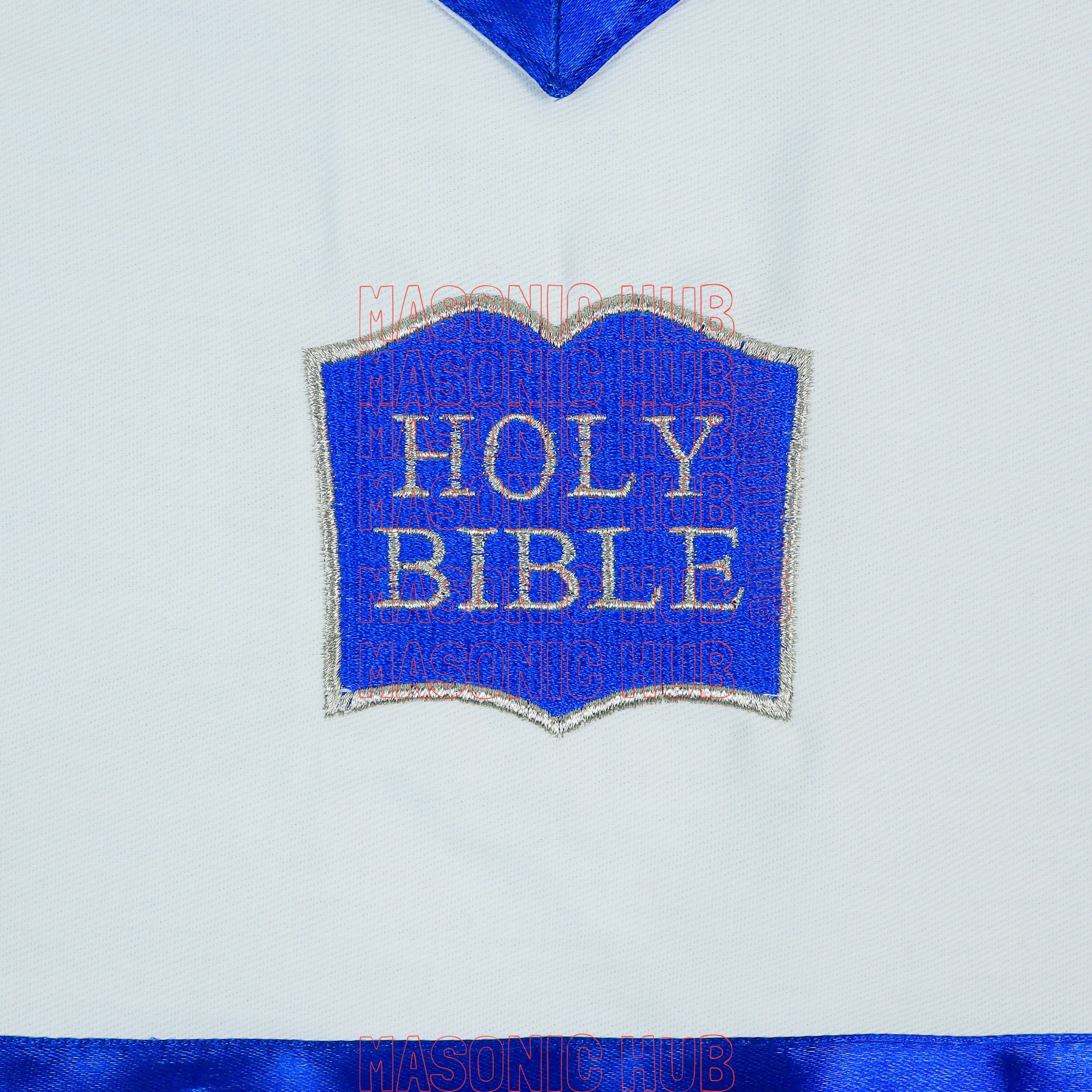 Masonic Regalia Blue Lodge Officer CHAPLAIN Apron Cotton Machine Embroidered
