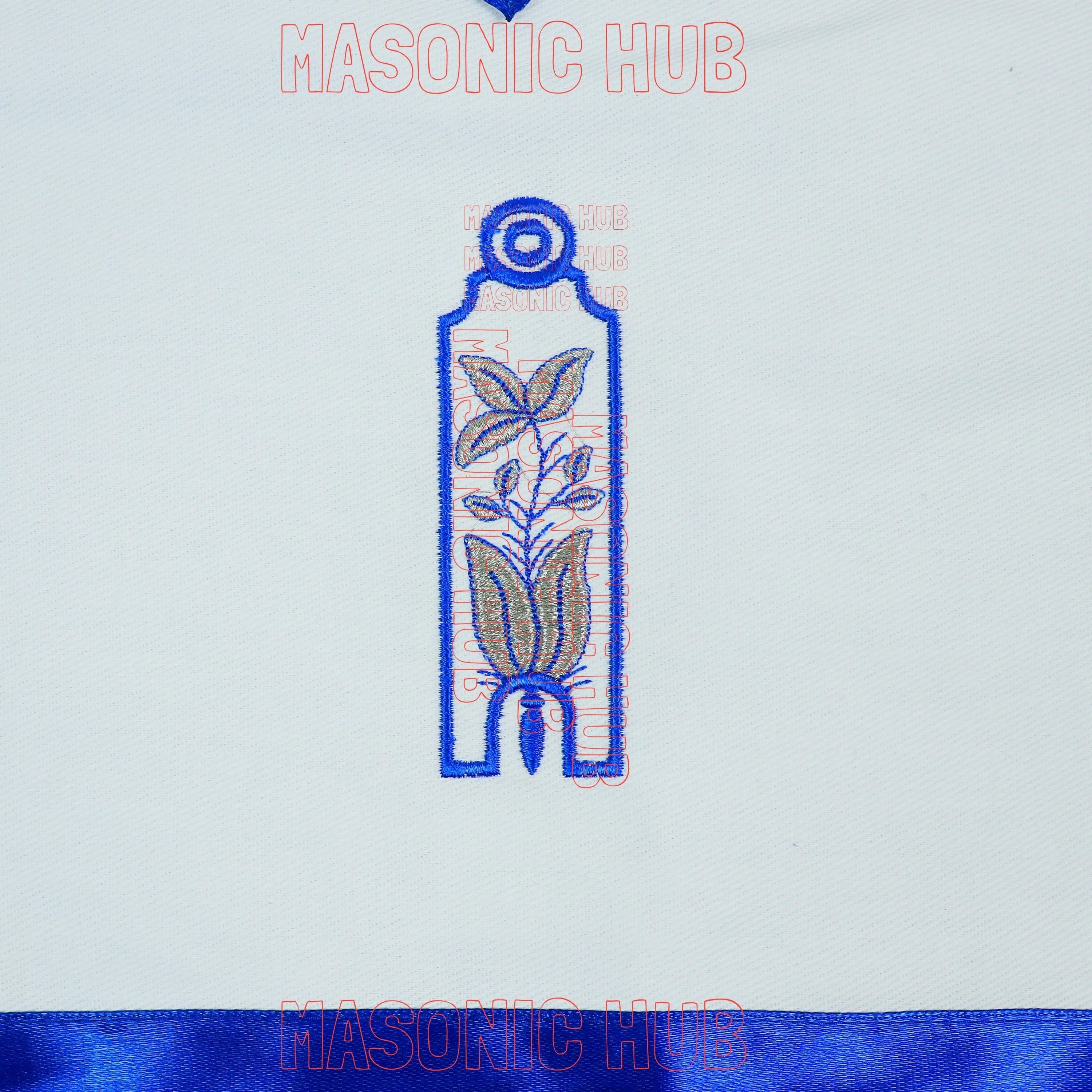 Masonic Regalia Junior Warden Cotton Apron Freemason Blue Lodge Officer 14x16 My Store
