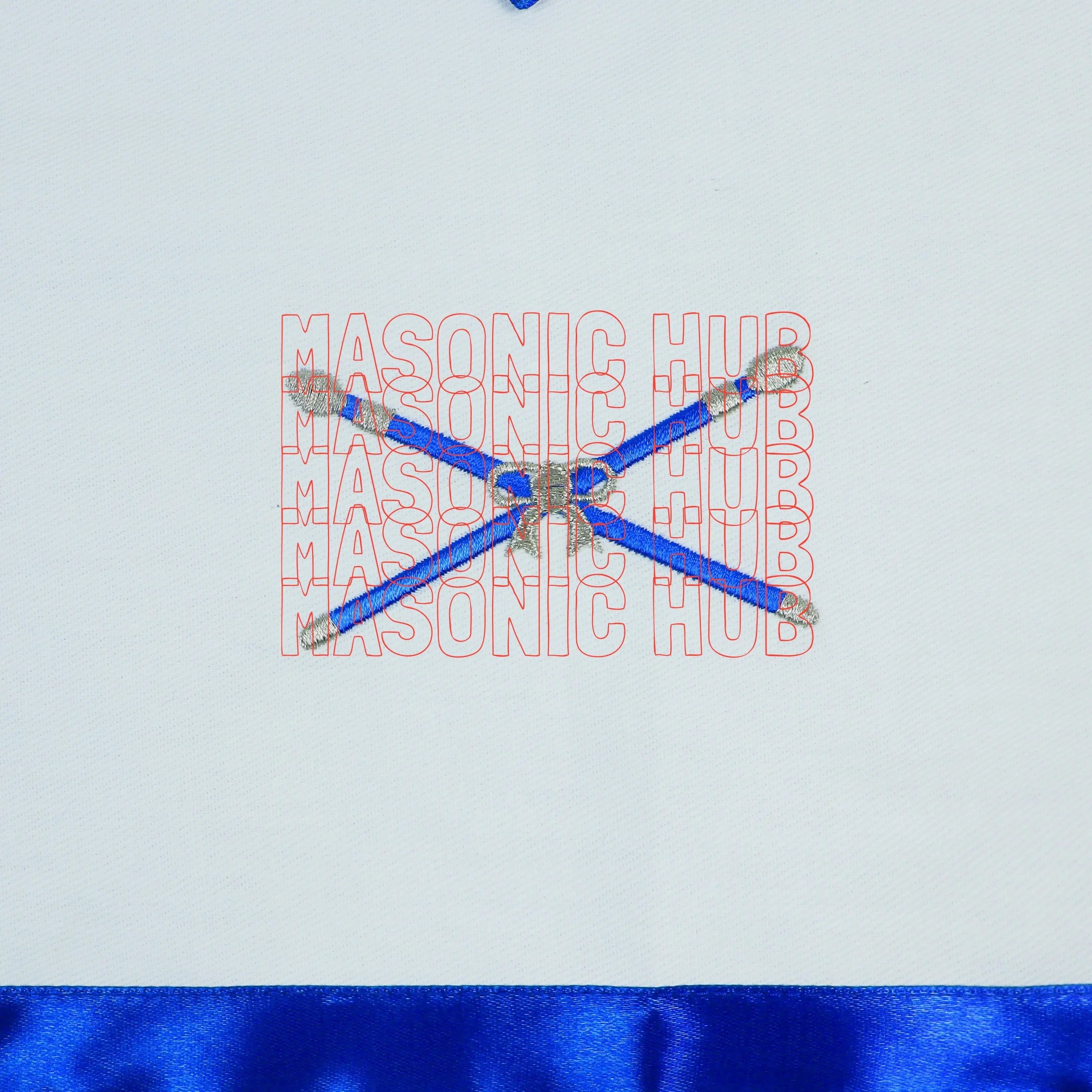 Marshall Masonic Officer Cotton Apron - Freemason Blue Lodge Regalia My Store