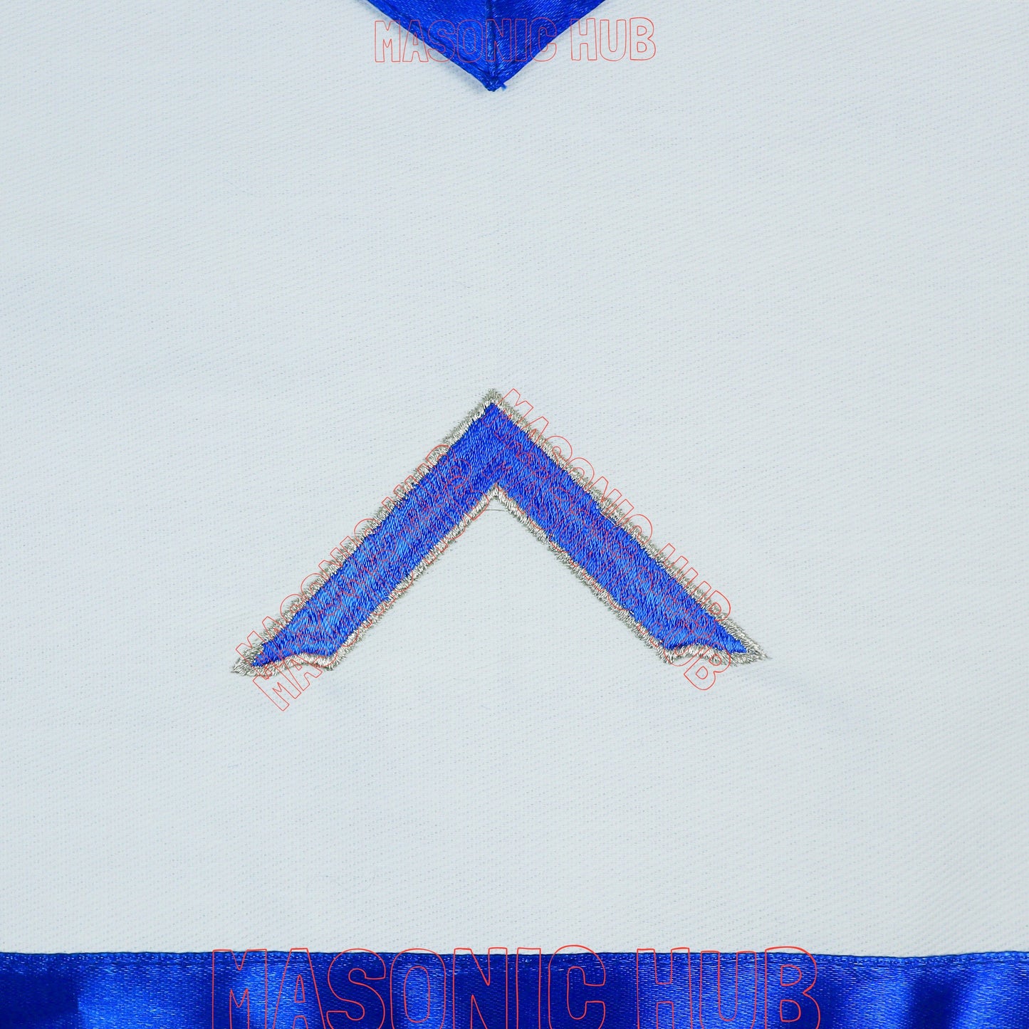 MASONIC HUB Worshipful Master Officer Cotton Apron Freemason Blue Lodge Regalia