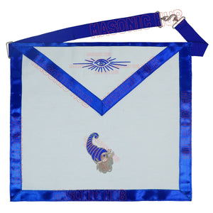 Masonic Junior Steward Cotton Apron - Blue Lodge Officer Regalia Freemason My Store