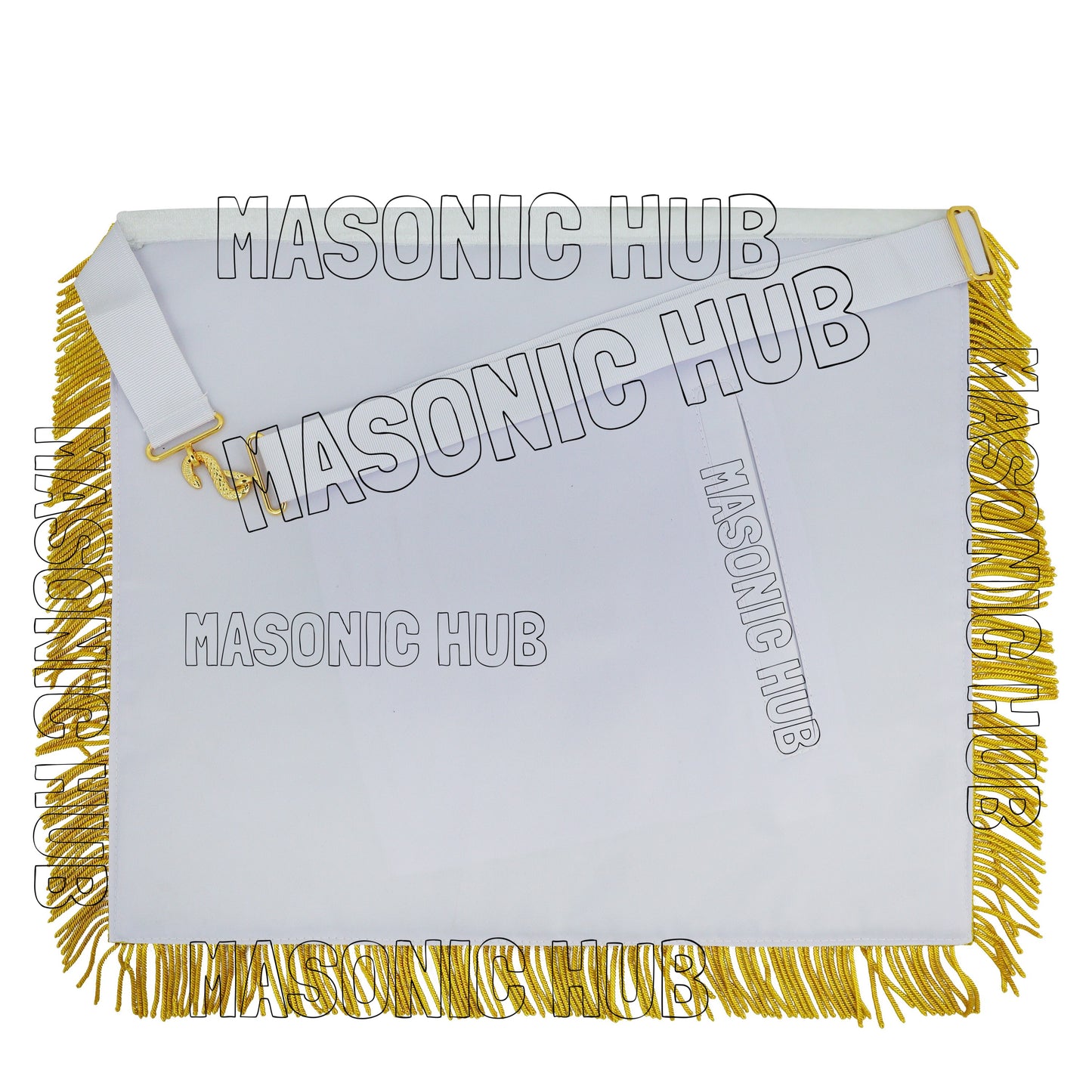 Handmade Masonic Past Master Apron – Genuine Lambskin with Compasses & Quadrant