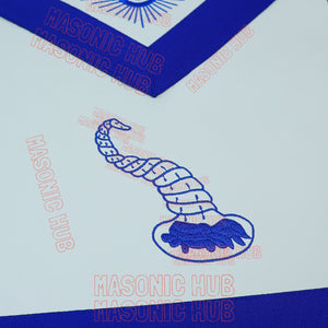 Masonic Junior Steward Apron Set with Chain Collar & Gloves - Blue Lodge Officer Regalia Masonic Hub