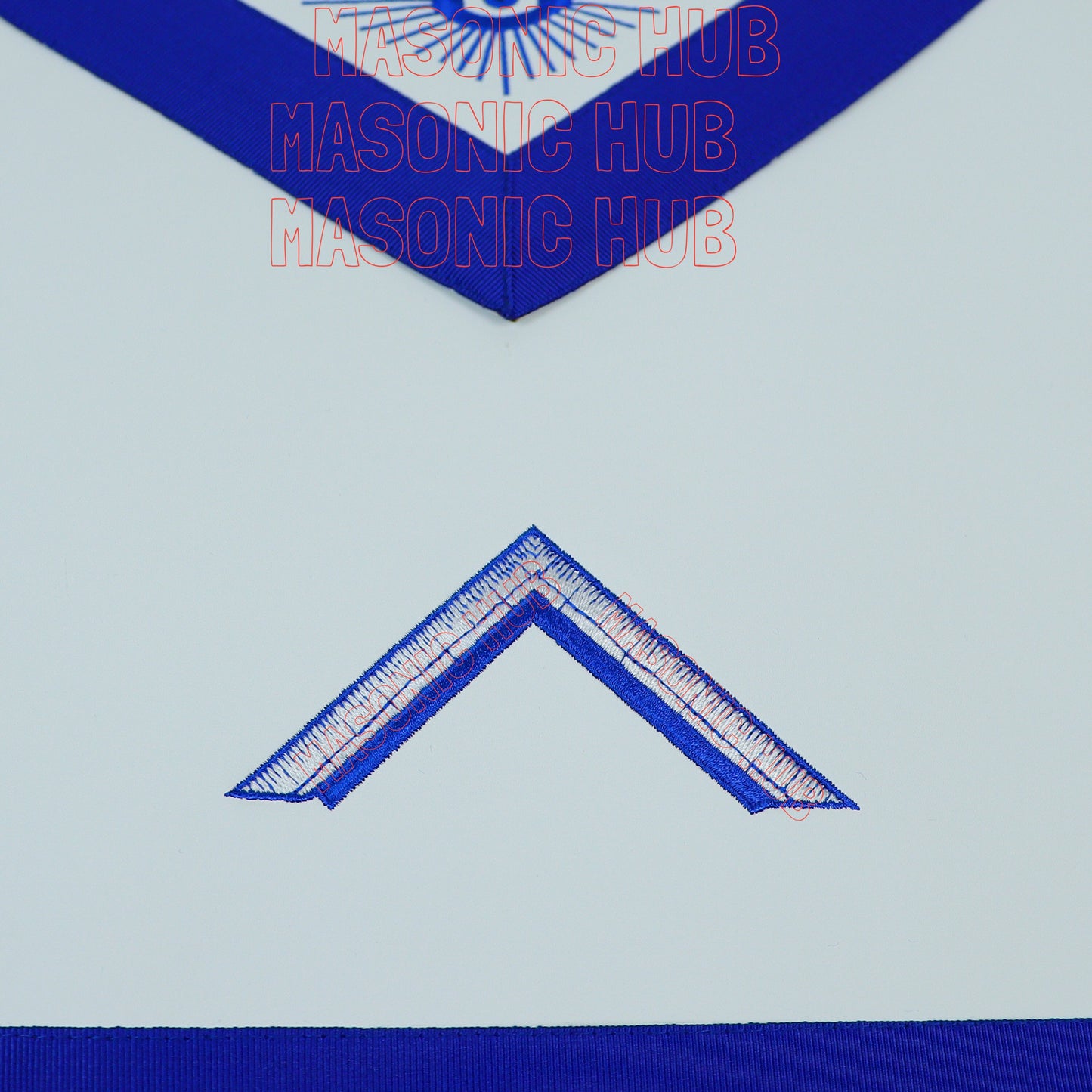 Masonic Blue Lodge Worshipful Master Apron Set with Chain Collar & Gloves – Officer Regalia