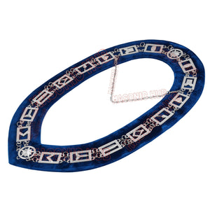 Masonic Blue Lodge Handmade Junior Warden Lambskin Apron with Collar + Jewel Masonic Hub
