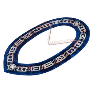 Masonic Blue Lodge Handmade Junior Warden Lambskin Apron with Collar + Jewel Masonic Hub