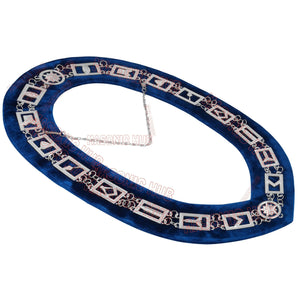 Masonic Blue Lodge Handmade Junior Warden Lambskin Apron with Collar + Jewel Masonic Hub