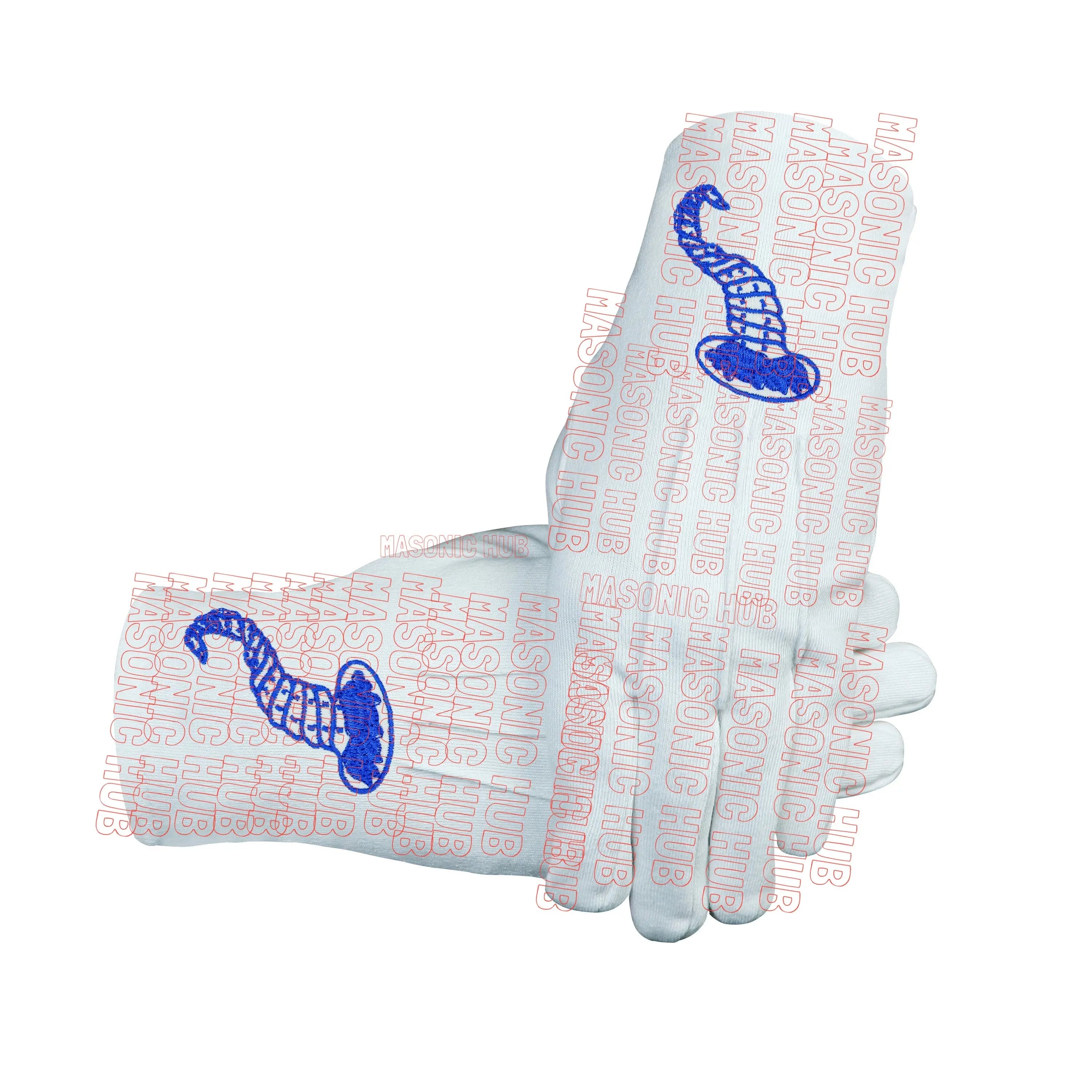 Masonic Junior Steward Apron Set with Chain Collar & Gloves - Blue Lodge Officer Regalia Masonic Hub