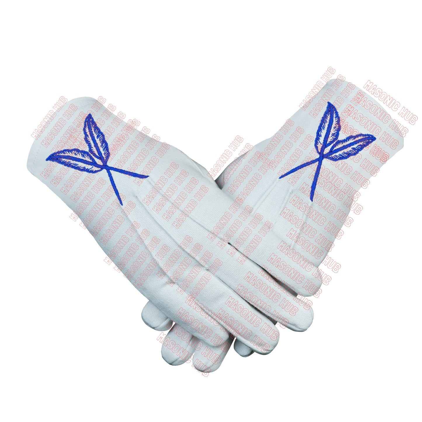 Masonic Blue Lodge Secretary Apron Set with Chain Collar & Gloves – Officer Regalia